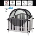 thumbnail image 4 of Funda de malla plegable para cuna ZXPLO, negra, 140 x 130 x 70 cm, 4 of 7