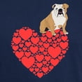 thumbnail image 3 of CafePress - Bulldog Heart Dark T Shirt - Men's Classic Graphic Cotton T-Shirt, 3 of 4