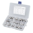 thumbnail image 1 of Tuercas de seguridad con inserción de nailon ANGGREK kit surtido de tuercas de seguridad multifuncionales de alta dureza 80 piezas con caja de almacenamiento, 1 of 8