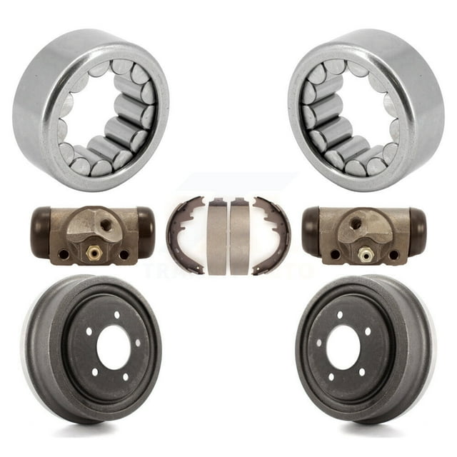 Transit Auto Ensemble de Cylindres de Roue Arrière et de Roulements de Tambour et de Sabots (7 Pcs) pour Voiture 1997-1999 Ford F-150 avec Engrenage à Anneau de 9-3 4 Pouces K7D-101006