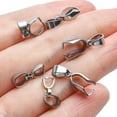 thumbnail image 7 of Pendant Clip Clasp,60pcs 3 Sizes Pinch Clip Bail Clasp Stainless Steel Pendant Clasp for Jewelry Making Crafts DIY,15mm/16mm/18mm, 7 of 7