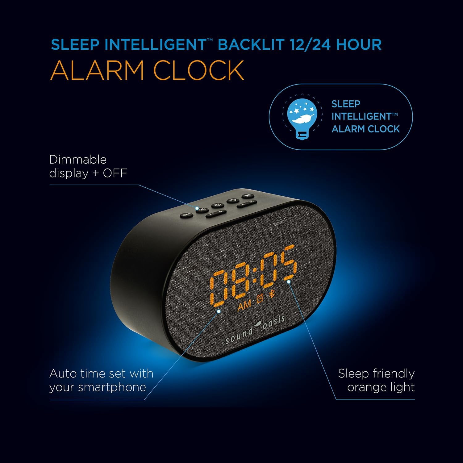Sound Oasis BST-150T Tinnitus Sound Therapy System Alarm Clock