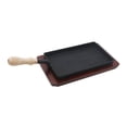 thumbnail image 3 of Plancha de hierro fundido, sartén antiadherente para asar, sartén ergonómica portátil para asar, sartén para huevos, estufas de Gas, Rvs, interiores y, 3 of 8