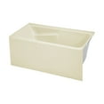 thumbnail image 2 of Voltaire 54" x 30" Right-Hand Drain Alcove Bathtub with Apron in Bisque, 2 of 11