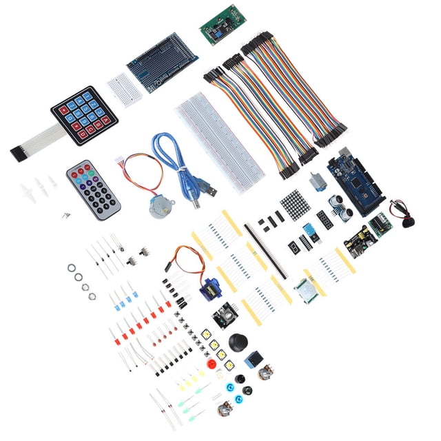 Kit de aprendizaje para Arduino, kit de aprendizaje introductorio definitivo Kit de aprendizaje para MEG Kit de aprendizaje para servomotor Ultra sensible