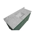 thumbnail image 4 of Abbey 60" Single Bathroom Vanity with Sage Green Cabinet and Carrara Marble Top, 4 of 6