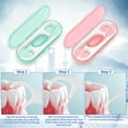 thumbnail image 3 of Abaima 20 Pack Travel Dental Floss Picks, 200 Count Individually Sealed, Portable Refillable Case for Adult Interdental Teeth Cleaning, 3 of 7