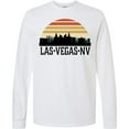 thumbnail image 3 of Inktastic Las Vegas Nevada Skyline Retro Long Sleeve T-Shirt, 3 of 5