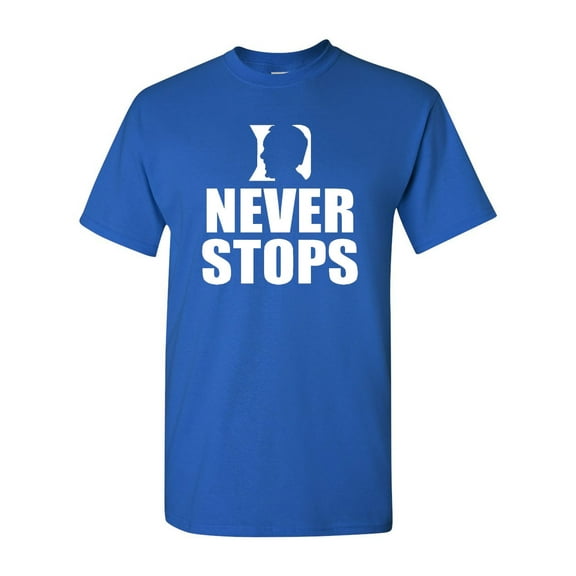 Coach K Never Stops Adult T-Shirt Tee