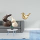 thumbnail image 2 of Juego De Figuras De Conejo Y Pájaro Dorado De Porcelana, Estatua Moderna De Animal, Adorno Decorativo Para El Hogar, Mueble De TV, Jardín, Oficina Y Sala De Estar., 2 of 8
