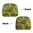 thumbnail image 6 of Kdxio Carrot Eggplant Pattern Print 2 Piece Car Head Rest Covers Set Auto Front/Rear Seats Headrest Cover Universal Fit Most Cars,Sedan, SUV, 6 of 9