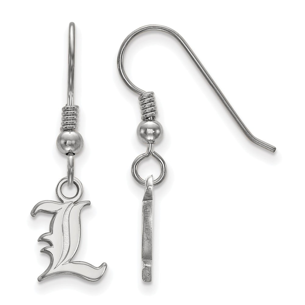 925 Sterling Silver LogoArt University of Louisville XS Dangle Earrings