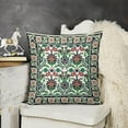 thumbnail image 2 of Vintage Floral Pillow Cover,Traditional Ethnic Abstract Texture Floral Plants Art Aesthetics Pillow Covers with Hidden Zipper Set of 2 for Bedroom Living Room Sofa Cushion16 x16, 2 of 6