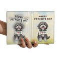thumbnail image 3 of Cute Portuguese Water Dog Loves Dad Happy Father's Day Travel Passport Wallet PWD Portie Fishing Dog Lover PU Leather Passport Holder Cover - 12008, 3 of 5