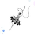 thumbnail image 2 of GAXIRE Cadena de suéter con colgante de bailarina para mujer, collar largo elegante, accesorios de ropa para mujer, 2 of 6