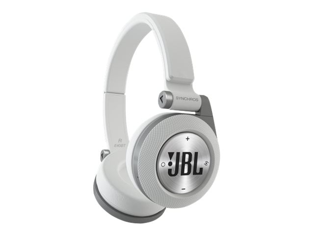 JBL Synchros E40 BT - Headset - on-ear - Bluetooth - wireless noise isolating - white - Walmart.com