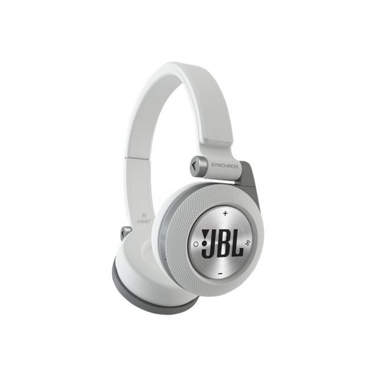 udsende bestille invadere JBL Synchros E40 BT - Headset - on-ear - Bluetooth - wireless - noise  isolating - white - Walmart.com
