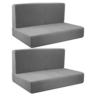 Tnarru 4 Pieces Camper Cushion Covers Soft Camper Cushion Slipcovers RV Seat Covers