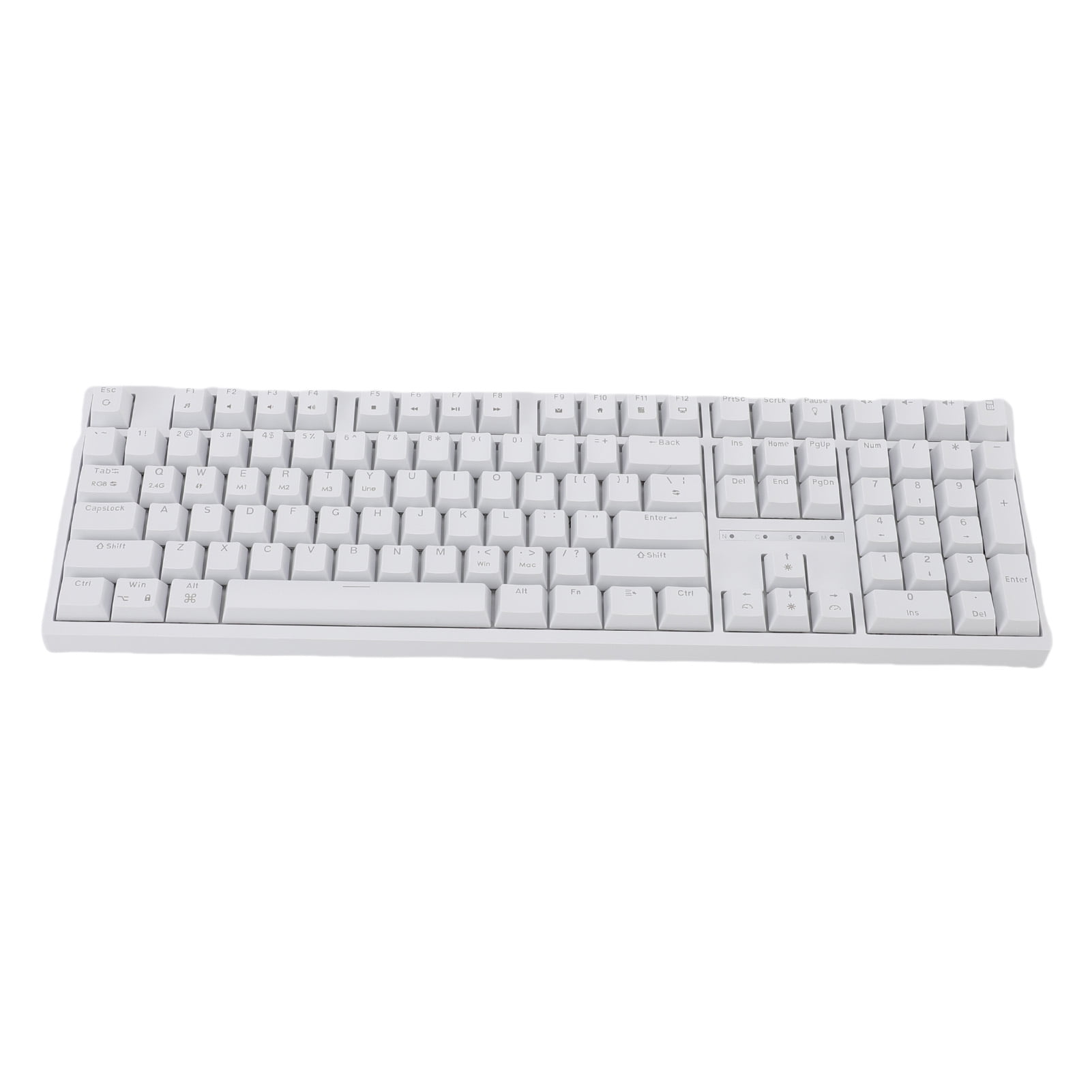 Wireless Mechanical Keyboard, USB C Wired BT 5.1 2.4Ghz Mechanical Keyboard Hot Swappable 108 Keys  for PC Laptop
