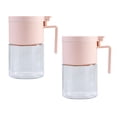 thumbnail image 1 of Frascos de vidrio para especias, recipientes para especias a prueba de humedad con cucharas, juego de 2 frascos para especias de 300 ml, 1 of 5