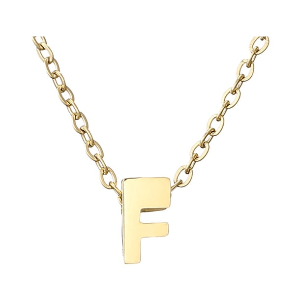 Delicado collar de oro para las mujeres lindo nombre de la letra gargantilla collares para niñas joyas