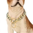 thumbnail image 3 of Gold Dog Collar Chain With Steel Buckle Width, Stainless Steel Cuban Link Slip Chain_Gift Of G, 3 of 5