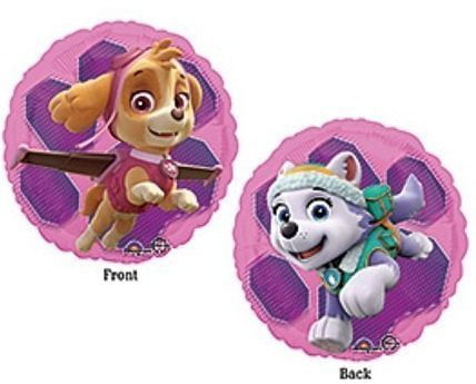 4th Birthday Skye & Everest Paw Patrol Girl Balloons Decoration Supplies Party 