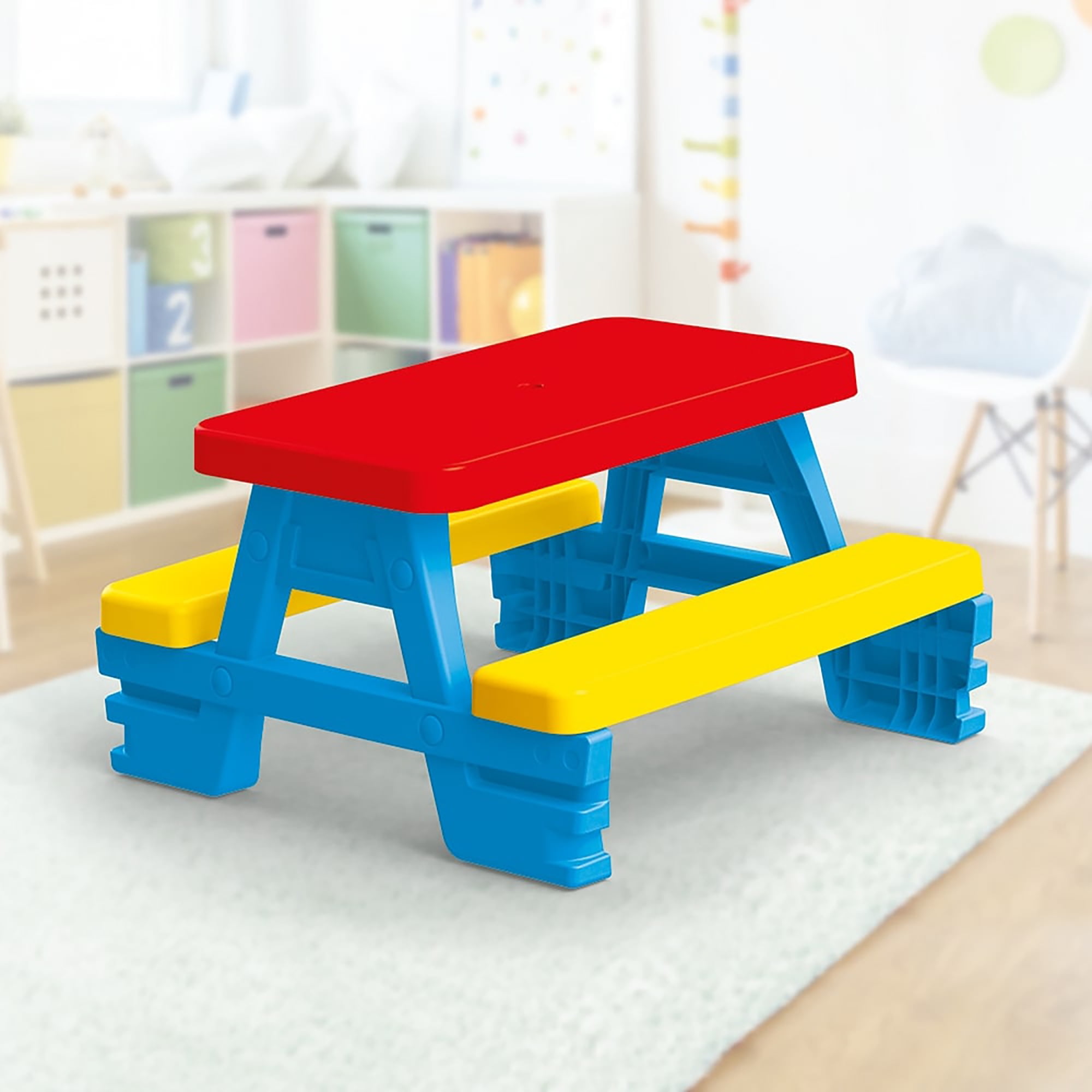 Picnic Table For Kids 2-5 Dolu: Big Plastic Picnic Table Fo