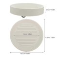 thumbnail image 3 of Heavy Duty Round Plant Roller Base with Casters Mobile Wheel Flowerpot Tray Planter Plates to Catch Water Plastic Drip Tray for Pots White 19.50X15.00, 3 of 4
