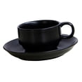 thumbnail image 1 of Taza de Café de Cerámica Negra Mate Elegante de 180 Ml con Juego de Taza de Espresso Platillo SM SunniMix Taza de café clásica, 1 of 8