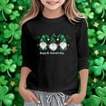 thumbnail image 4 of St Patrick'S Day Girls' Printed Split Sleeve Tee Top Long Sleeve Casual Blouse Kids Holiday Festival Party Clothes, 4 of 4