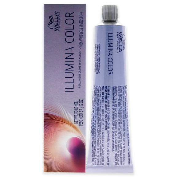 Illumina Color Permanent Creme Hair Color - 8 1 Light Blonde-Ash by Wella for Unisex - 2 oz Hair Color