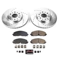 thumbnail image 3 of PowerStop Front Z23 Evolution Sport Carbon-Fiber Ceramic Brake Pad and Drilled & Slotted Rotor Kit Fits: BUICK CHEVROLET GMC Select Models K8739, 3 of 10