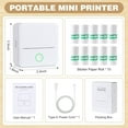 thumbnail image 4 of SLOK Mini Bluetooth Photo Printer with 10 Rolls Printing Paper, 4 of 10