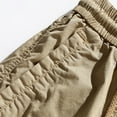 thumbnail image 5 of Men Shorts Cargo Shorts Multi-Pockets Relaxed Summer Beach Shorts Pants Mens Cargo Shorts Khaki XL, 5 of 7