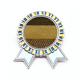 thumbnail image 1 of Tela de lino triple BAR Brown Resumen Insignia broche Medalla ganadora, 1 of 3