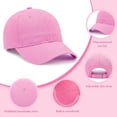 thumbnail image 2 of Bocaoying 3 Pack Toddler Baseball Cap for Boys & Girls 2-5 Years, Adjustable Washed Cotton Hat for Summer Sun Protection, 2 of 7