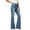 Light Blue, variant on Tqcoqu Women's High Waist Flare Jeans,5 Button Fly Front Patch Pockets Vintage Washed Denim Bootcut Pants,Black Women's XXS-XXXL