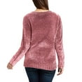 thumbnail image 2 of Orvis Women Chenille Crew Neck Long Sleeve Pullover Sweater 1235660 Rose XXL, 2 of 2