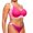 #1777Hot Pink, variant on Plus Size Soft Support Anti-Sagging Sports Bra Bandeau with Fixed Cup Adjustable Fit Tank Top for Women Four-Way Stretch