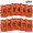Orange, variant on moobody 6 PCS Adults Soccer Pinnies Quick Drying Football Team Jerseys Youth Sports Scrimmage Soccer Team Training Numbered Bibs Practice Sports Vest
