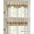 thumbnail image 4 of Indian Abstract Flower Kitchen Curtains Balcony Adjustable Roman Blinds Small Short Curtain for Living Room, 4 of 6