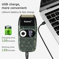 thumbnail image 6 of Kemei Foil Professional Electric Shaver for Men Razor with Bald Trimmer Cordless Shavers Rechargeble LED Display 2 in 1, 6 of 7
