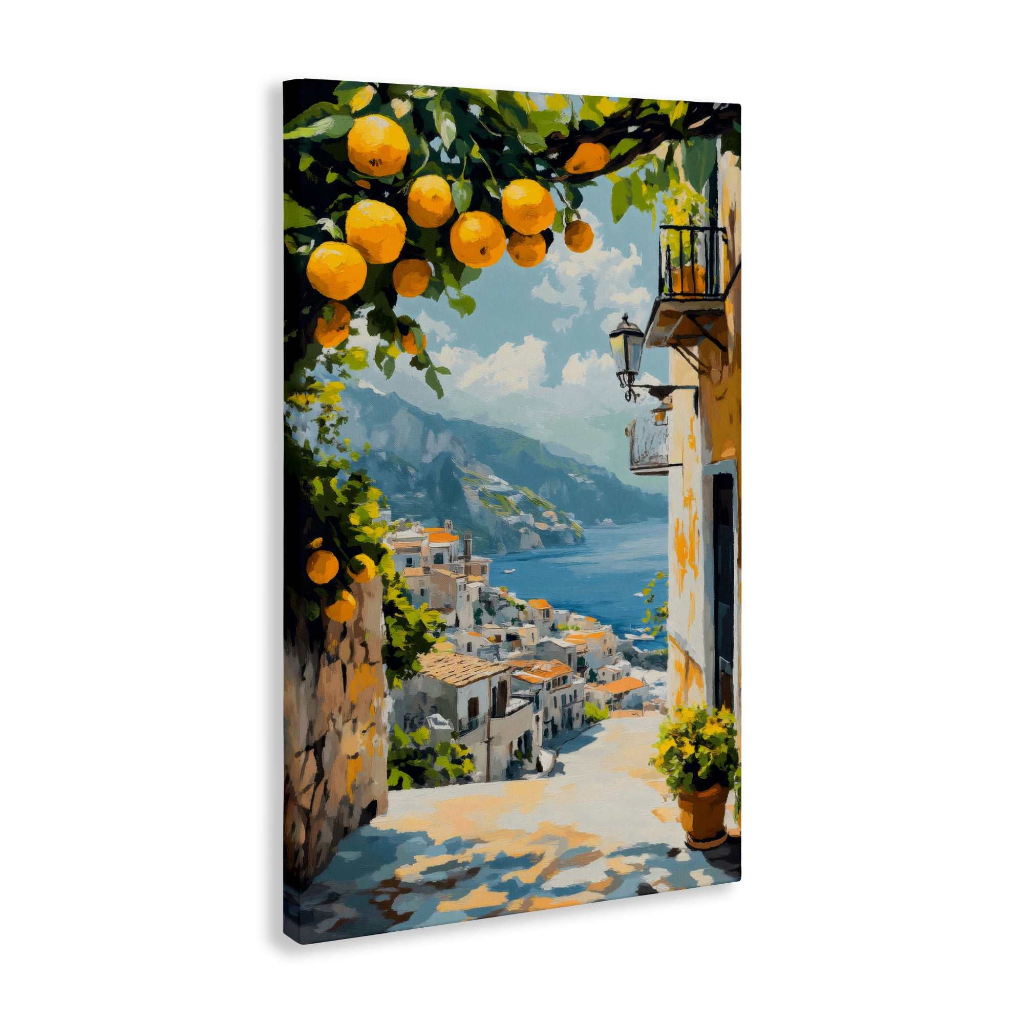 Stupell Industries Lemon Tree Overlooking Coast Canvas Wall Art, design by Creative Studio