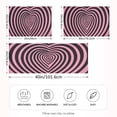 thumbnail image 4 of Dailycode Satin Pillow Case King Silk Pillow Cover for Hair and Skin Envelope Closure Pink and Black Heart-shaped 20"x40", 4 of 9