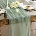 thumbnail image 1 of Dusty Rose Gauze Table Runner 120 Inch 10FT, Seasonal Sheer Chiffon Cheesecloth Kitchen Dining Holiday Birthday Table Decor for Home Party, 1 of 8