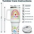 thumbnail image 2 of 34HD Teacher Tumbler with Handle and Straw, 40 oz Insulated Cup for Educator, Teacher Coffee Travel Mug, Thank You Gifts for Teachers Day Appreciation, 2 of 2