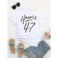 thumbnail image 2 of Harris 47 Tee Graphique - Col Rond Décontracté, T-Shirt à Manches Courtes pour Femmes, Coton Extensible, Lavable en Machine, Imprimé, Col Rond, Style Loisirs, Tee-Shirt Tout/global/tout, Tee Décontracté Sportif, 2 of 6