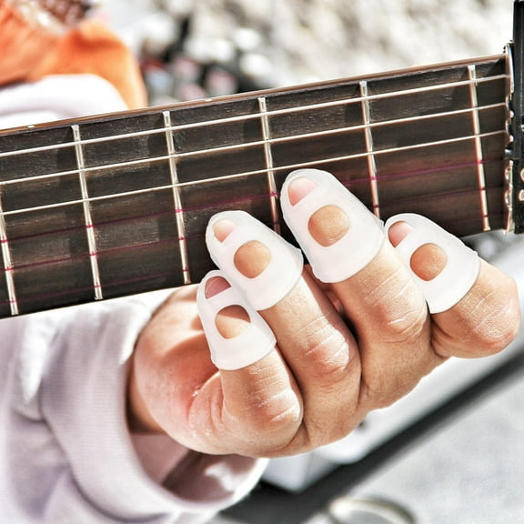 Luxshiny 40PCS Breathable Guitar Finger Protectors for Beginners Practice