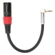 thumbnail image 2 of Cable TRS Macho a XLR Macho de 35 Mm 1/8 Pulgadas Cable de Micrófono Estéreo TRS a XLR en ángulo Recto de 90 Grados para MP3 DVD Reproductores de CD TV Amplificadores, 2 of 8